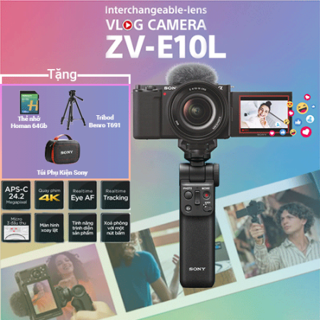 ZV-E10L | Máy ảnh alpha KTS Sony